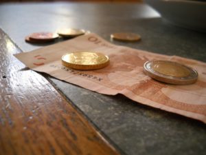 mince a bankovky